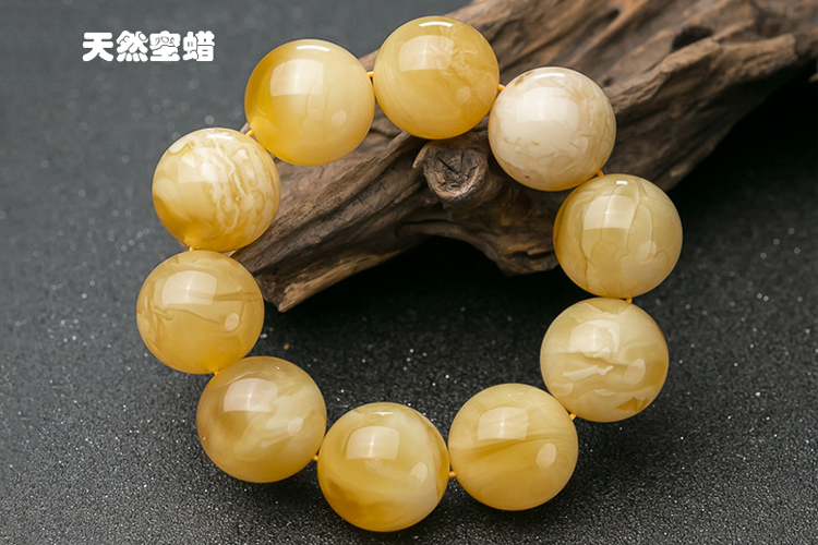 蜜蠟真假對照圖——教你快速鑒別蜜蠟真假（9）