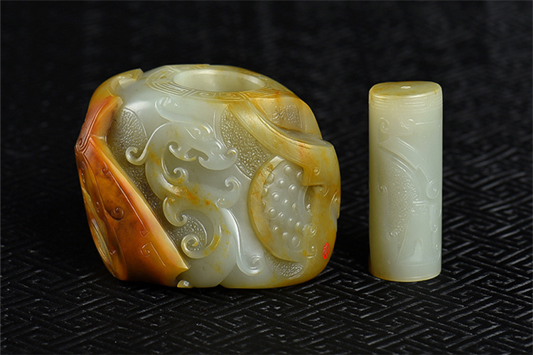 玉雕欣賞：和田玉籽料獨特的“皮色”美（4）