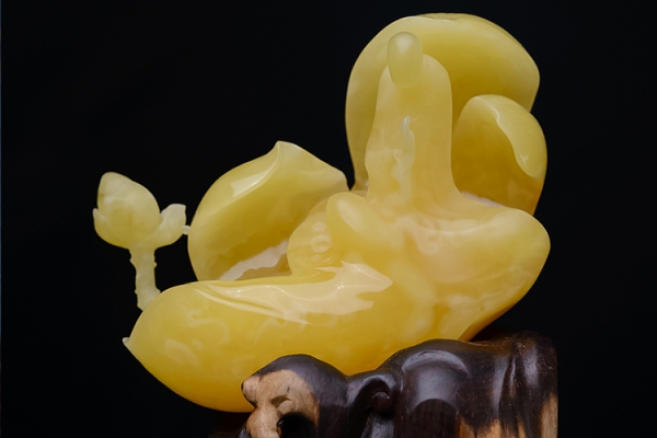 天然蜜蠟擺件欣賞，天然蜜蠟圖片
