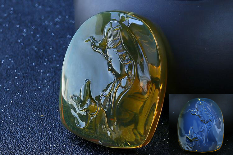 藍(lán)珀是外觀呈現(xiàn)藍(lán)色的琥珀嗎？藍(lán)珀精品欣賞（7）