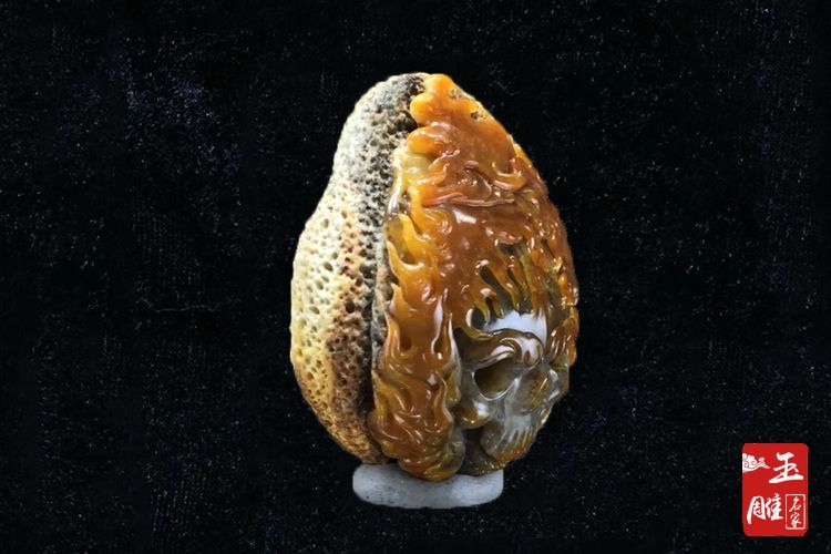 骷髏玉雕