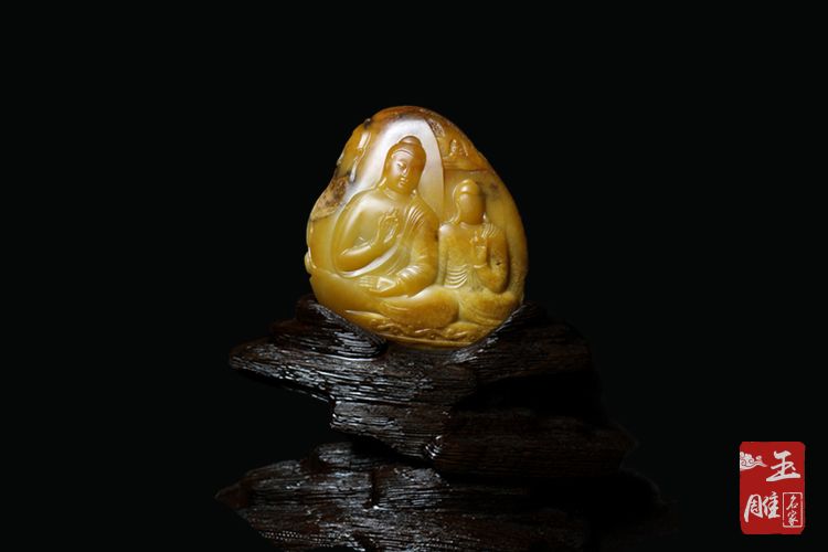 和田玉佛龕-玉雕名家